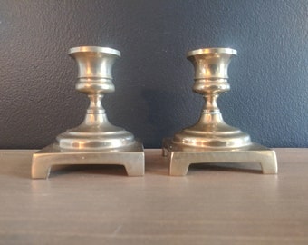 Brass Candlestick holder pair