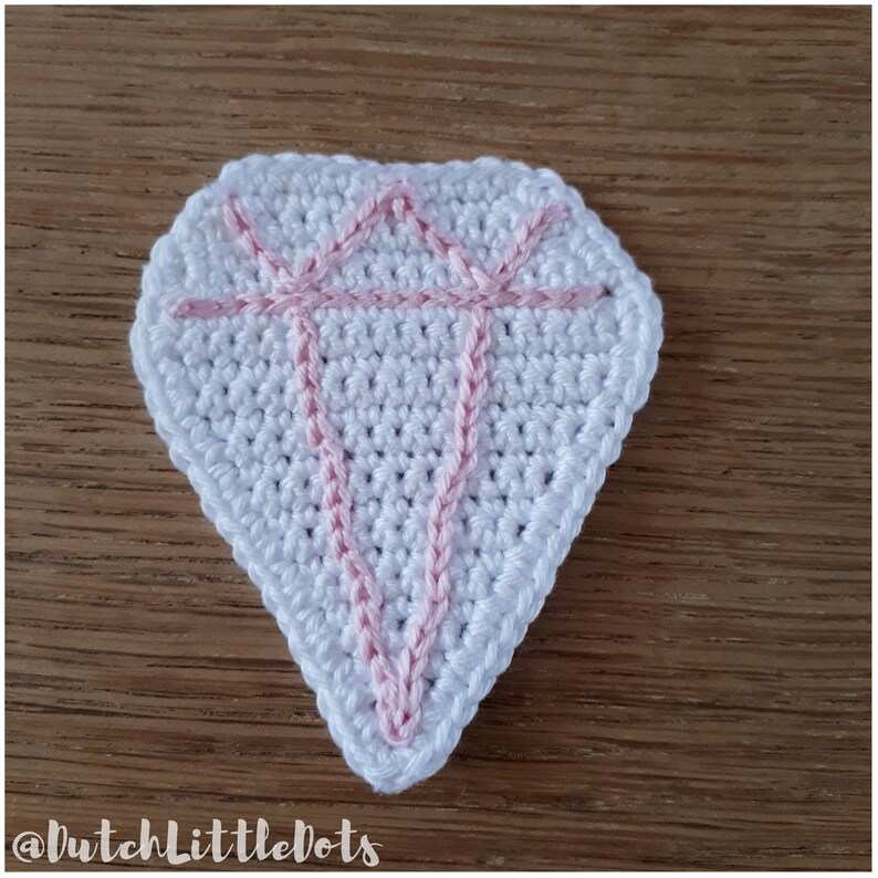 ENG NL Diamond Rattle PDF Crochet Pattern, Instant download image 7