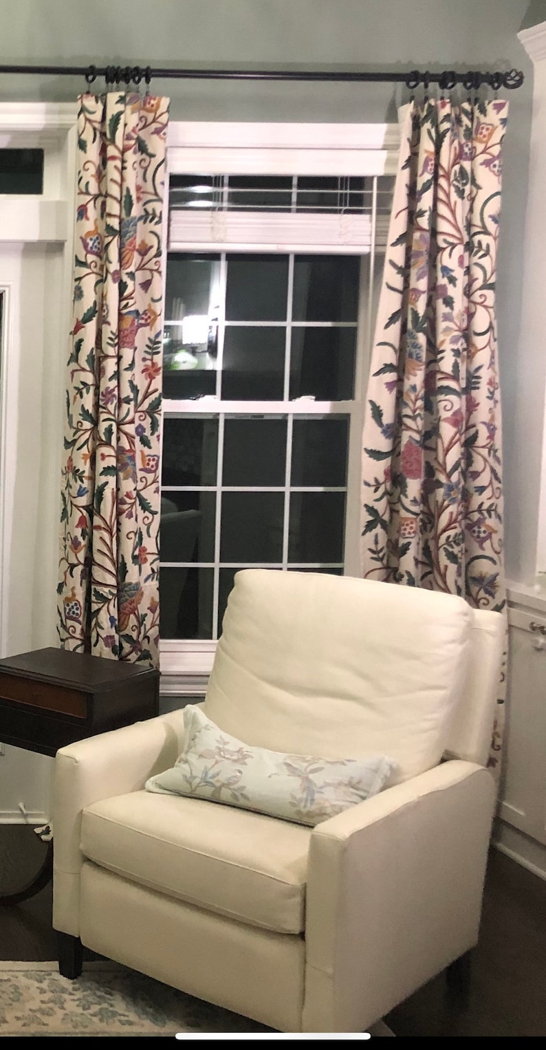 Hand Embroidery Crewel Fabric Design Mango Base Fabric is Etsy