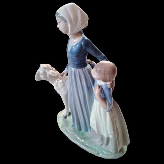 リヤドロ】【希少】7636 アフタヌーンプロムナード 女性像