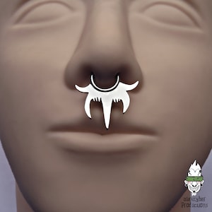 On sale! handmade titanium septum clicker 14G(1.6x8mm)