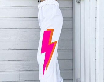 cute white sweatpants