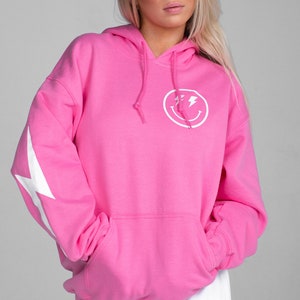 Smiley walls 2025 pink print hoodie