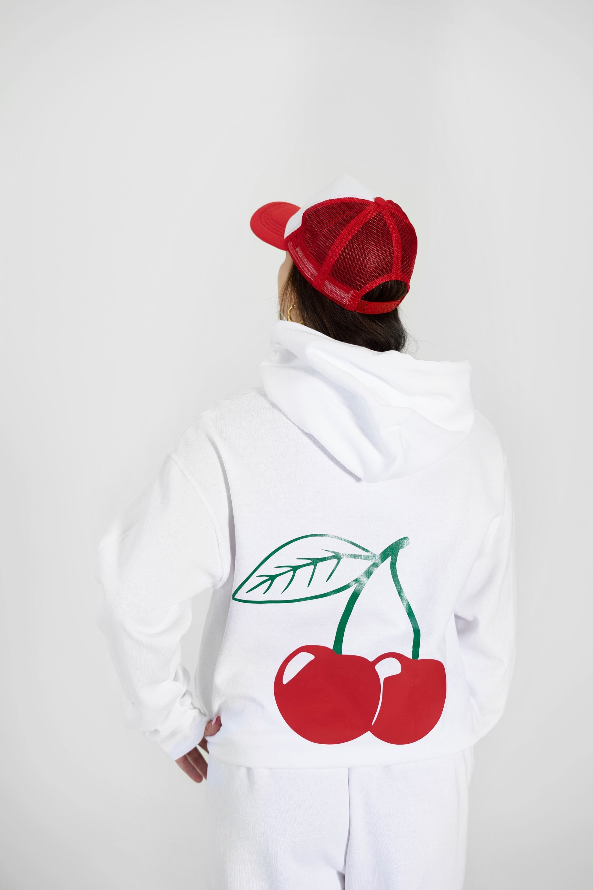 Cherry Bomb Hoodie Sweatshirt Cherry White Hoodie Etsy