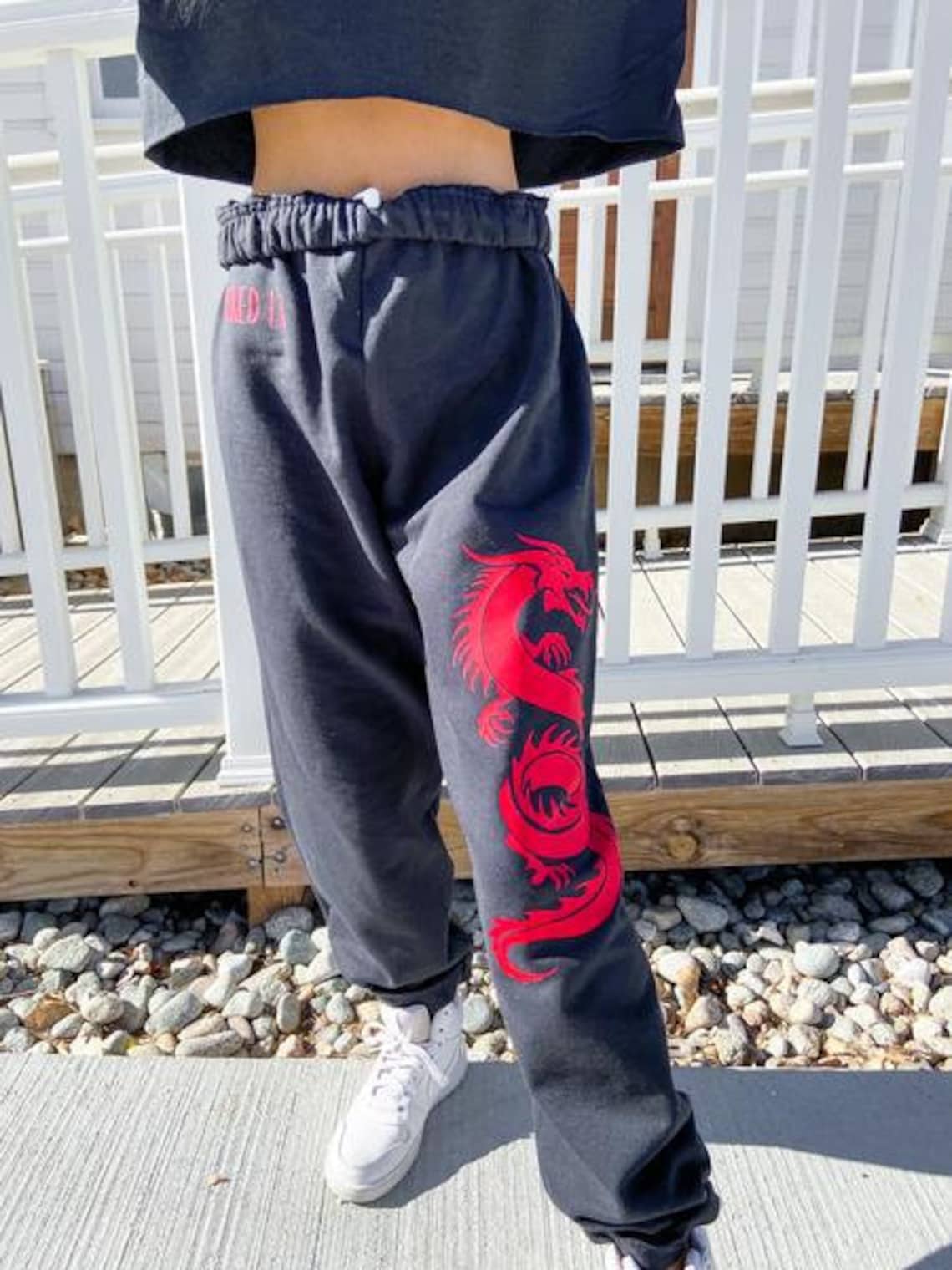 Dragon Sweatpants | Etsy