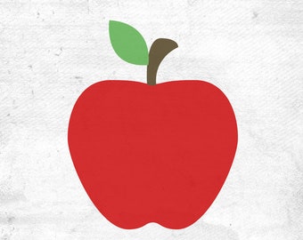 Apple SVG File, Cut File for Silhouette, Back to School SVG, Teacher svg, Fruit svg