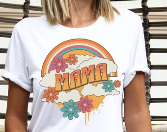 Retro Mama PNG: 20oz Tumbler & T-Shirt Sublimation Design (Digital Download)