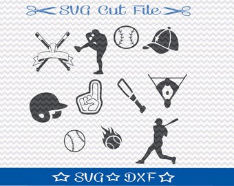 Baseball SVG Cut File / SVG for Silhouette / Baseball SVG File / Baseball Player svg / Sports svg / Baseball Mom svg