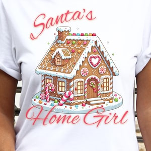 Makler PNG, Santa's Home Girl Sublimation PNG, Makler Weihnachtsdesign, Makler PNG, Digitale Datei Clipart
