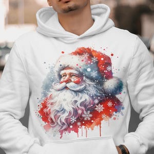Vintage Santa png, Aquarela Santa, Papai Noel png, Vintage Natal png, clipart de Natal retrô, Santa png, canecas de camiseta pod