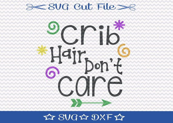 Download Cute Baby Svg File Svg File For Silhouette Crib Hair Etsy