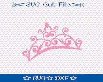 Princess Crown SVG Cutting File / SVG  File for Silhouette / Vinyl Cut File / Little Girl Svg / Princess Tiara Svg