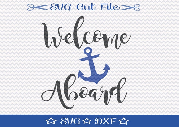 Anchor Svg File Svg Cut File For Silhouette Nautical Svg Etsy