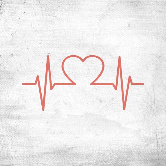 Heartbeat Svg Ekg Svg Heart Svg Nurse Svg Chd Svg Heart Etsy