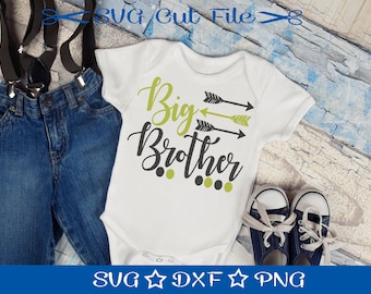 Big Brother SVG File / SVG Cut File for Silhouette / Little Boy svg / Best Brother svg