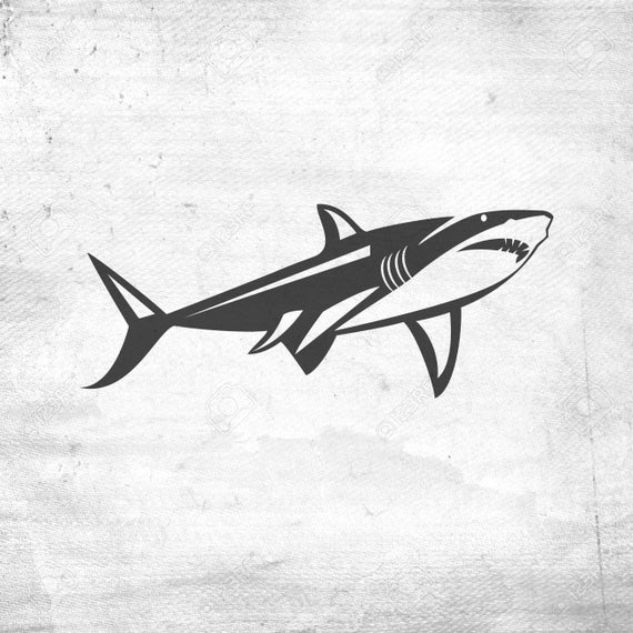 Download Shark Svg File Svg Cut File For Silhouette Animal Svg Etsy
