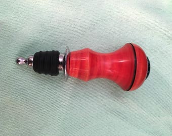 Bottle stopper with stone insert