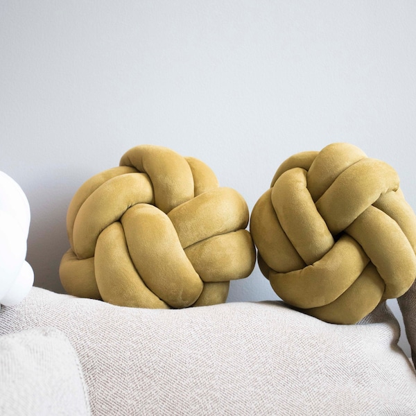 Knot Pillow Etsy