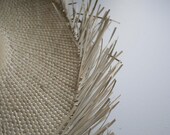 Frayed Brim Straw Sun Hat: Personalized Summer Vacation Hat — image 5