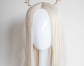 Gold / Silver Christmas Reindeer Antler Headband - Holiday Party Headpiece — image 1