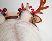 Reindeer Antler Headband | Whimsical Christmas Cosplay Headpiece |  Panmilli — image 8
