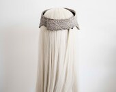 Grey Raffia Straw Sun Visor: Crownless Beach Vacation Cap — image 7