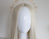 Gold Star Halo Headband: Celestial Bridal Crown, Photoshoot Headpiece — image 7