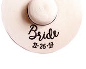 Ivory Floppy Sun Hat - Large Brim, Personalized Summer Hat — image 6