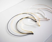 Black Halo Crown: Goddess Headpiece, Bridal Headband — image 5