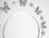 Violet Butterfly Star Halo Headband: Bridal Goddess Crown — image 7