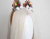 Reindeer Antler Headband | Whimsical Christmas Cosplay Headpiece — image 8
