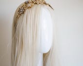 Celestial Starburst Crown Gold Bridal Tiara Rhinestone Headband Star Headpiece Constellation Wedding Hair Accessory by Panmilli — image 6