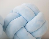 Sky Blue Knot Pillow: Scandinavian Decorative Cushion — image 6