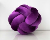 Light Purple Knot Pillow: Scandinavian Decorative Pillow — image 1