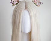 Soft Pink Reindeer Antler Clip : Festive Holiday Hair Accessories — image 2