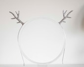 Gold / Silver Christmas Reindeer Antler Headband - Holiday Party Headpiece — image 3