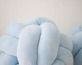 Sky Blue Knot Pillow: Scandinavian Decorative Cushion — image 4