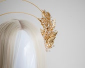 Gold Leaf Headpiece: Baroque Festival Halo Crown — image 6