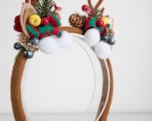 Reindeer Antler Headband | Whimsical Christmas Cosplay Headpiece — image 5