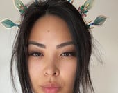 Handmade Crystal Scarab Beetle Tiara – Egyptian Revival Peacock Wedding Crown — image 4