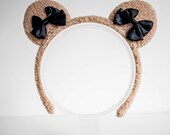 Baby Bear Ears Headband: Plush Bow  Headband — image 1