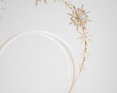 Gold Star Halo Crown – Celestial Bridal Headpiece — image 7