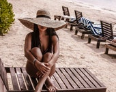 Personalized Wide Brim Straw Sun Hat - Custom Vacation Hat — image 7