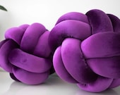Light Purple Knot Pillow: Scandinavian Decorative Pillow — image 4