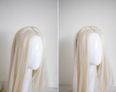 Gold Crystal Headband: Champagne Bridal Headpiece — image 3