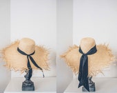 Fringe Straw Sun Hat: Personalized Oversized Floppy Hat — image 3