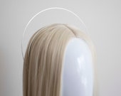 Small Silver Halo Crown Headband: Goddess Bridal Headpiece — image 6