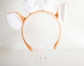 Beige Christmas Reindeer Antler Headband: Holiday Party Accessory — image 7