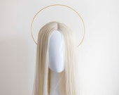 Gold Halo Crown Headband: Goddess Bridal Headpiece — image 1