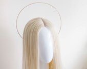 Rose Gold Halo Crown: Goddess Headpiece, Bridal Headband — image 6